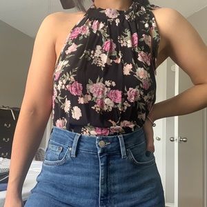 Flower elegant top